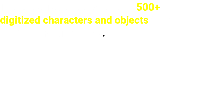 The Greenieverse starts with 500+ digitized characters and objects from our Stop-Motion films.